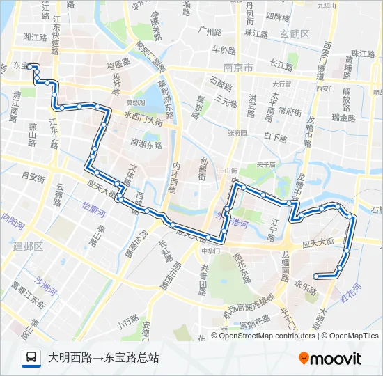 63路 Bus Line Map