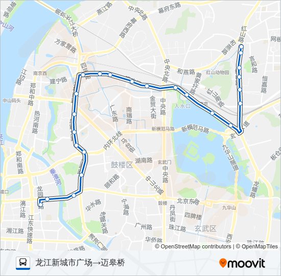 公交66路的线路图