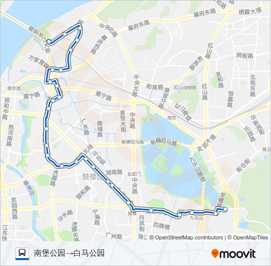 公交67路的线路图