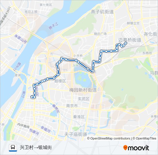 公交73路的线路图