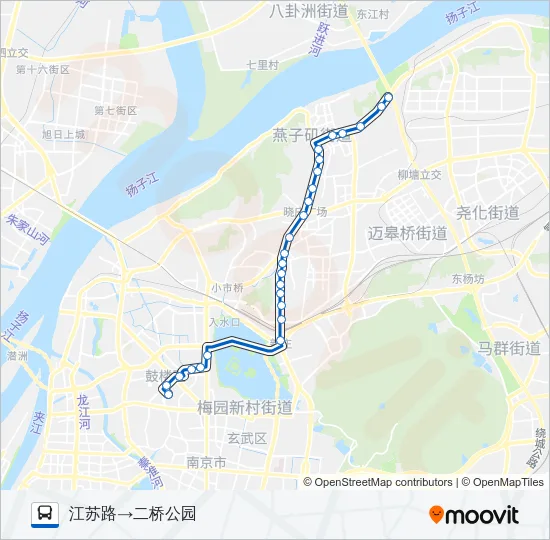 74路 Bus Line Map