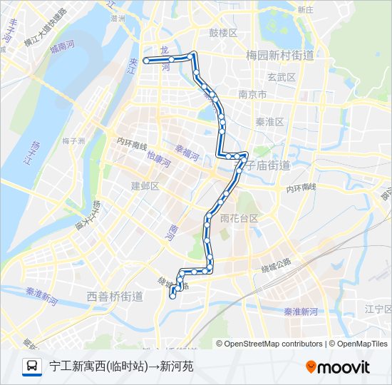 公交75路的线路图