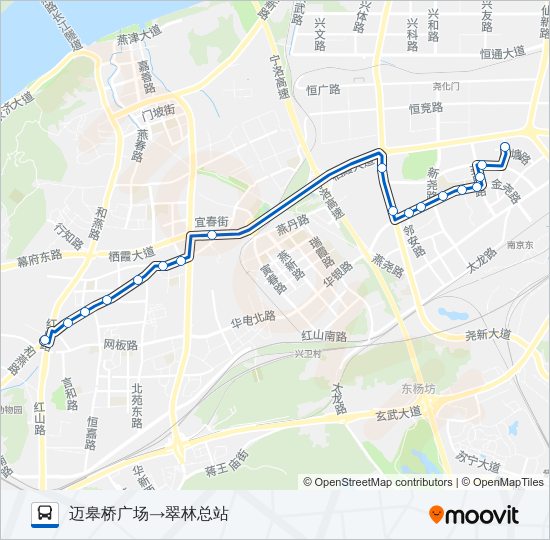 公交79路的线路图