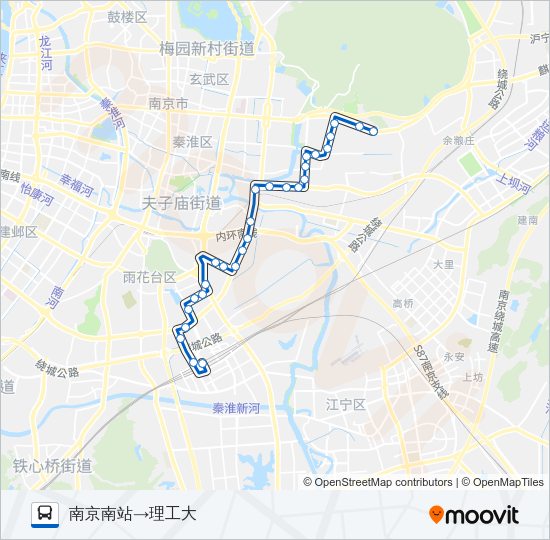 公交84路的线路图