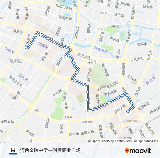 86路 Bus Line Map