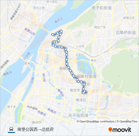 公交95路的线路图