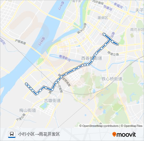 公交96路的线路图
