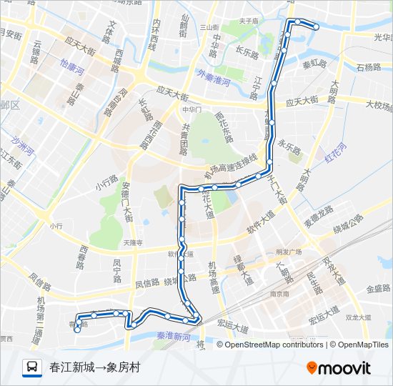 公交98路的线路图