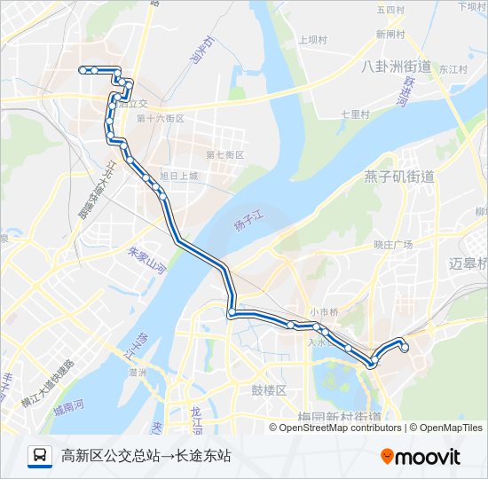 公交D4路的线路图