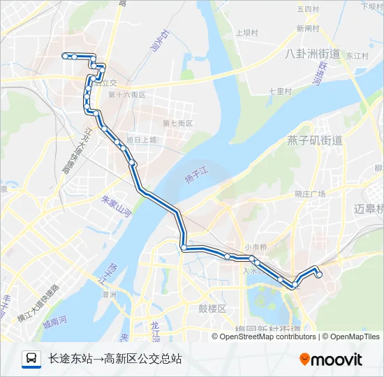 公交D4路的线路图
