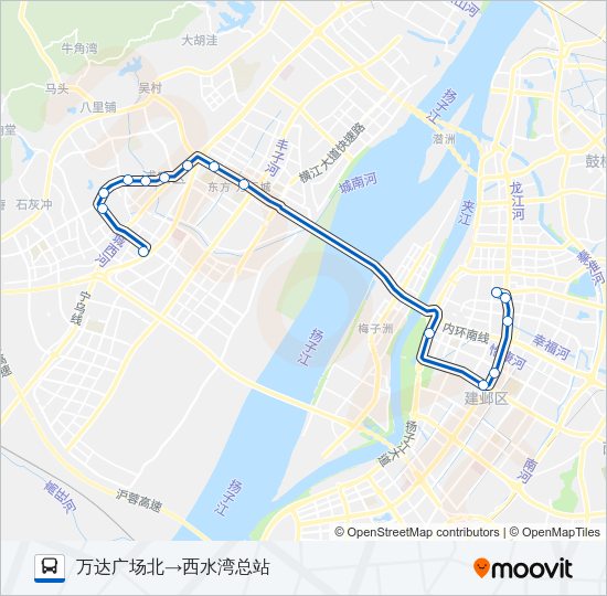 公交D7路的线路图