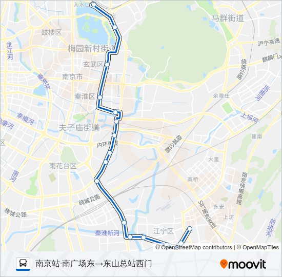 公交D8路的线路图