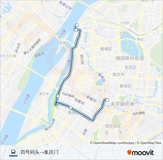 公交G1路的线路图