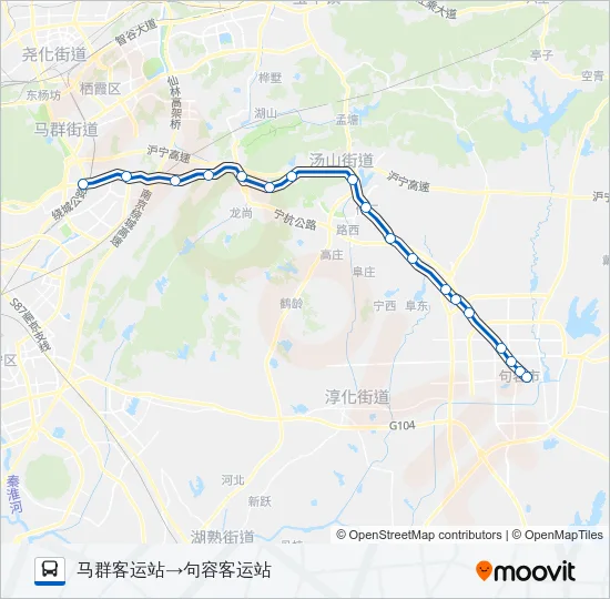 宁句线 Bus Line Map