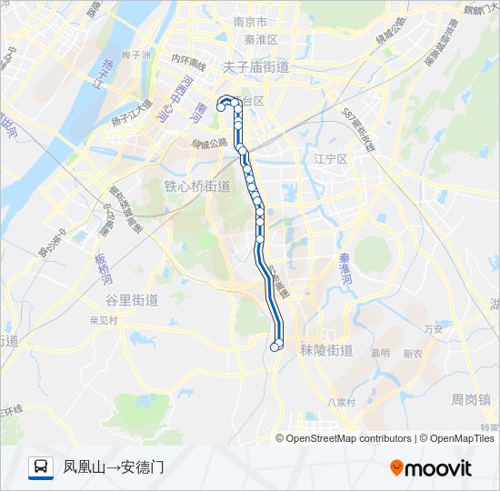 公交安凤路的线路图