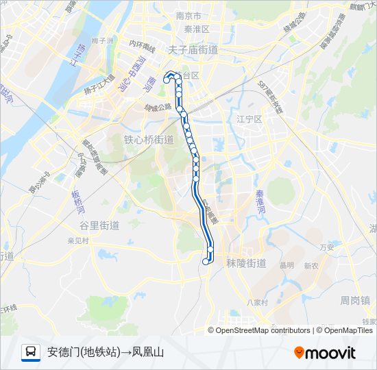 公交安凤路的线路图