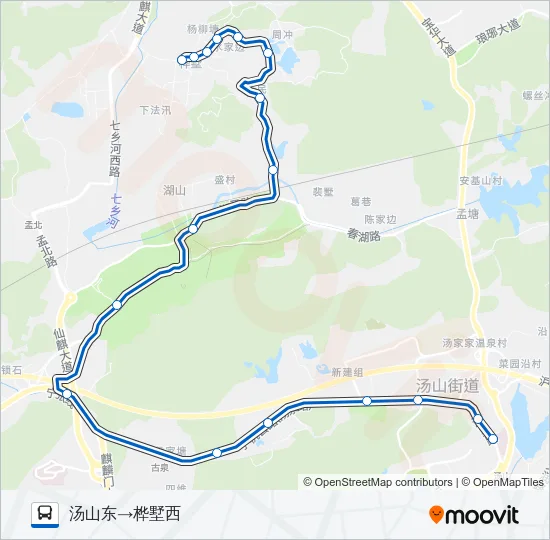 汤桦线 Bus Line Map