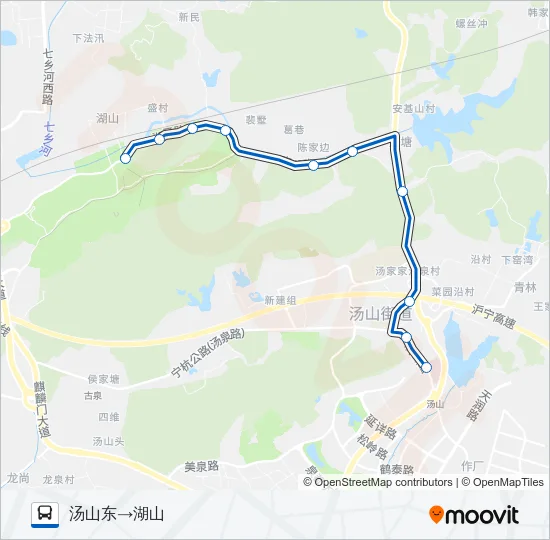 汤湖线 Bus Line Map