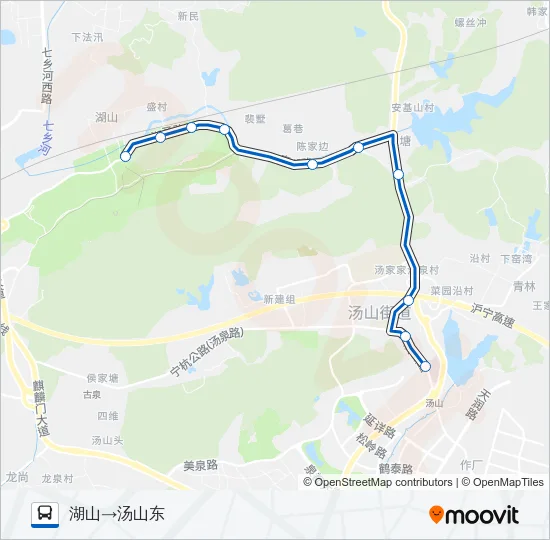 汤湖线 Bus Line Map