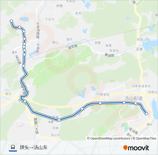 汤西线 Bus Line Map