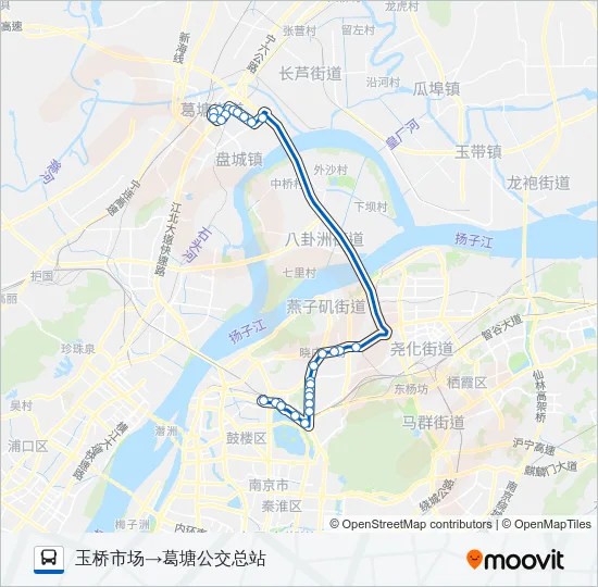 玉葛线 Bus Line Map