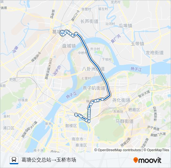 玉葛线 bus Line Map