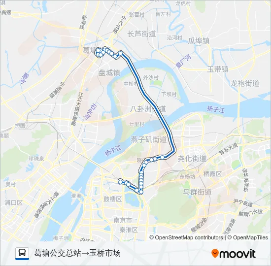 玉葛线 Bus Line Map