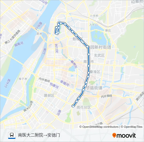100路 Bus Line Map