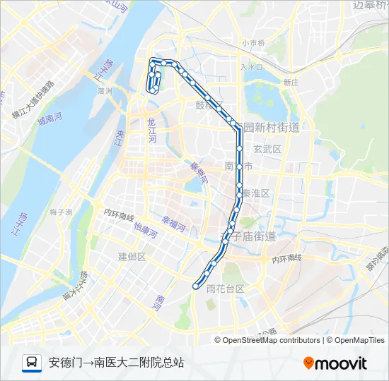 100路 Bus Line Map