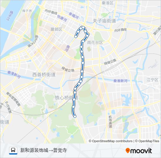公交111路的线路图