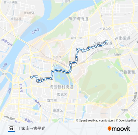 公交114路的线路图