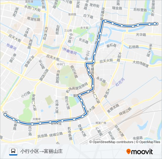 公交120路的线路图