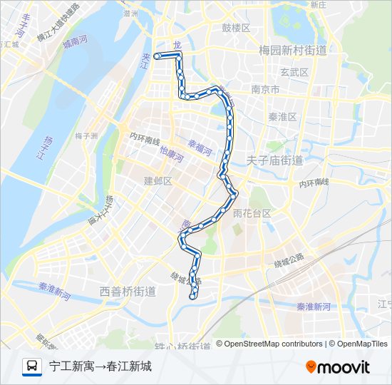 公交127路的线路图