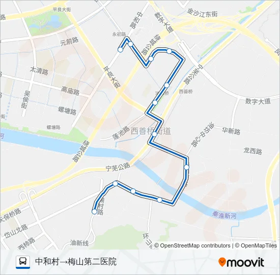 135路 Bus Line Map