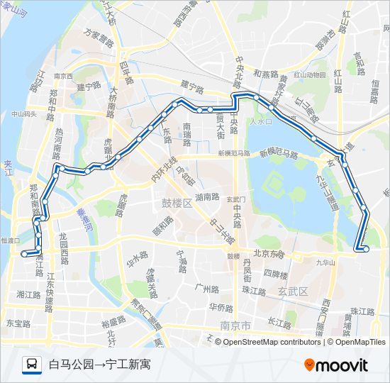 公交143路的线路图