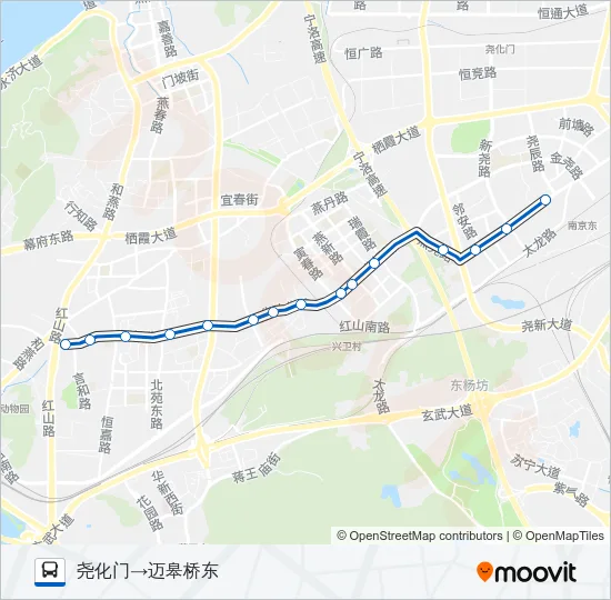 145路 Bus Line Map
