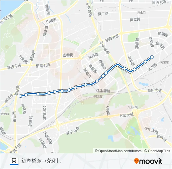 145路 Bus Line Map