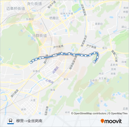 公交147路的线路图