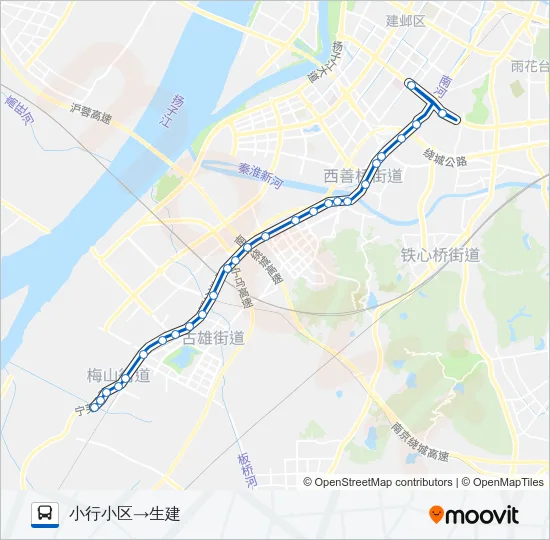 153路 Bus Line Map