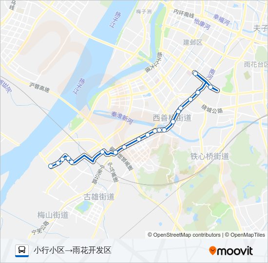 公交158路的线路图
