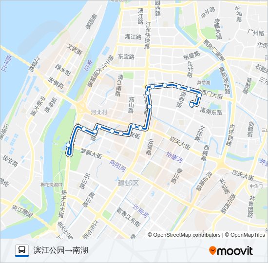 公交161路的线路图