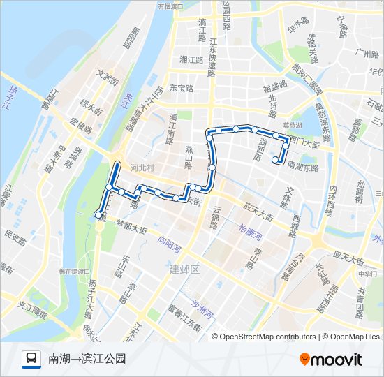 公交161路的线路图