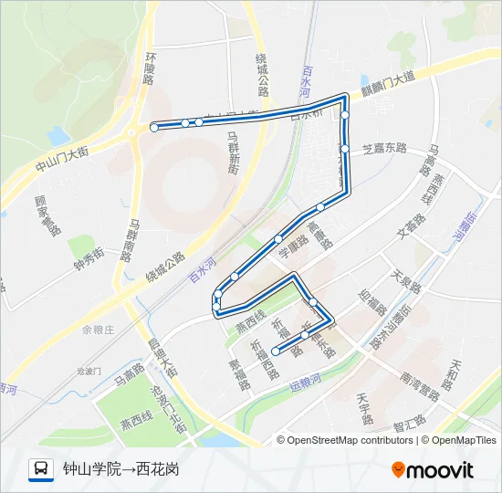 163路 Bus Line Map
