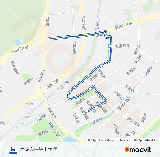 163路 Bus Line Map
