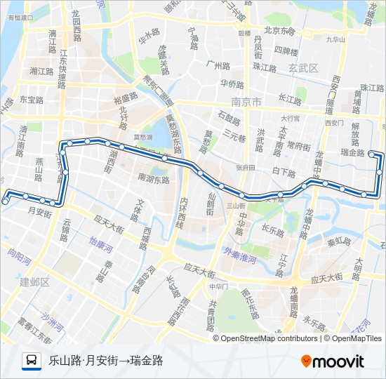 公交166路的线路图