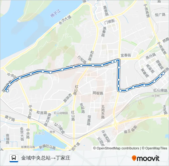 176路 Bus Line Map
