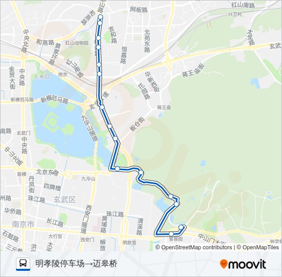 公交203路的线路图