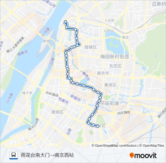 公交204路的线路图