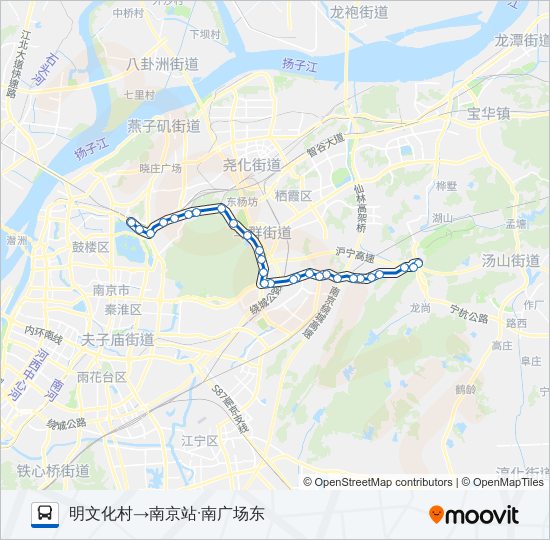 公交205路的线路图