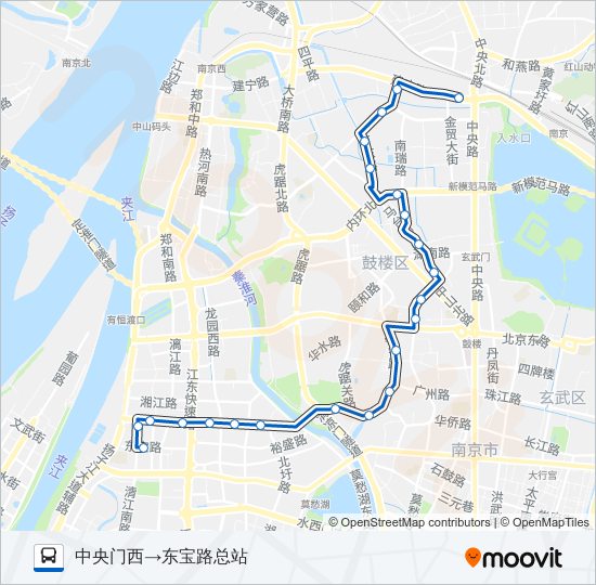 公交303路的线路图